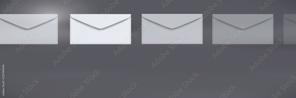 Poster envelope letters messages floating