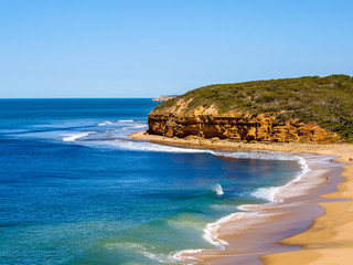 Beautiful view of Bells beach, along the Great Ocean Road, Australia