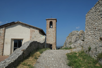 Fototapeta na wymiar Torriana medieval fortress, Italy