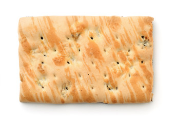 Top view of marble wheat biscuit