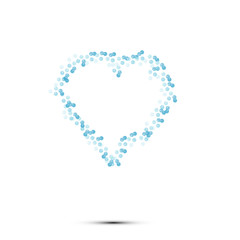 Fototapeta na wymiar heart love icon logo symbol isolated background