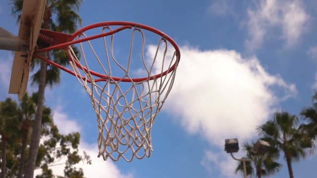 Professional video of basket in slow motion 250fps
