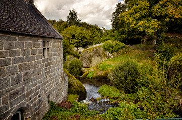 Fototapeta na wymiar Watermill of Huelgoat, Brittany
