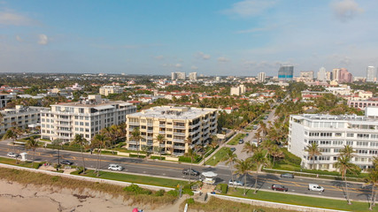Palm Beach aerial view, Florida coastline
