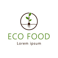 Eco Food Vector Template Design Illustration