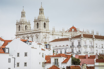 Fototapeta na wymiar Church of St. Vicent in Lisbon, Portugal.
