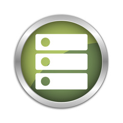 Obraz premium Button Set - dunkelgrün mit silbernem Ring - Ordner