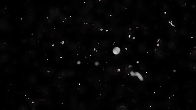 Polvo ,particulas y motas de polvo en el aire en movimiento.