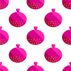 Abstract colorful fruits figs seamless pattern. Hand drawn brush grunge exotic fruit background.