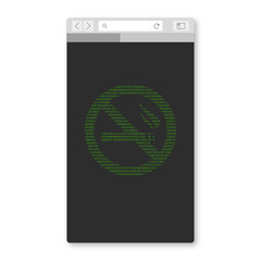 Mobil Browser - Rauchen verboten