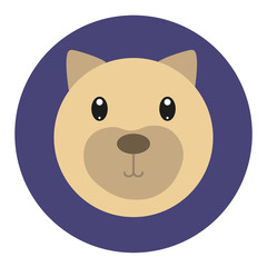 Vector illustration with dog