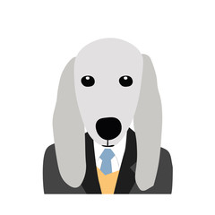 Vector illustration with dog
