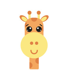 Vector illustration with giraffee