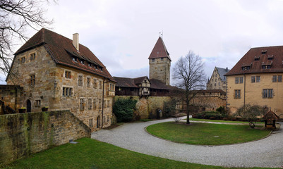 Fototapeta na wymiar Burgfestung Veste Coburg Blick in den Innenhof