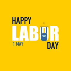 Happy Labor Day Vector Template Design Illustration