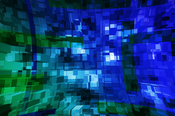 abstract techno background cubes squares