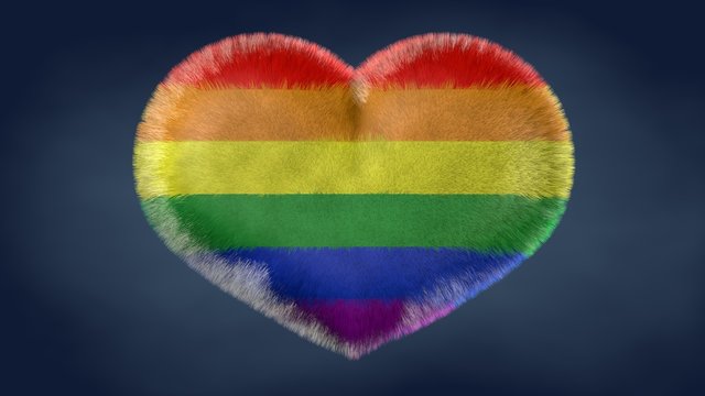 Cuore bandiera della Pace.