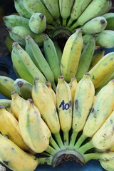 Ripe banana is delicious in the market