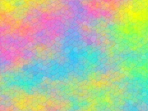 Mosaico su sfondo astratto arcobaleno