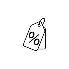 Shopping discount tag icon
