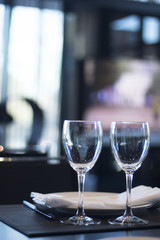 Restaurant cafe bar in luxury hotel