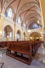 Fototapeta na wymiar Interior of a church in Poland. 
