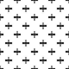 Railroad crossingpattern vector seamless repeating for any web design