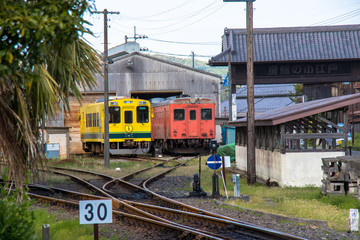 Scenery of Isuimi Railway Otaki Station, Chiba, Japan