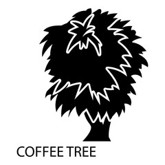 Coffee tree icon. Simple illustration of coffee tree vector icon for web