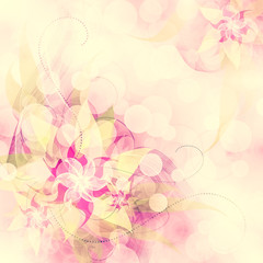 Floral romantic tender background