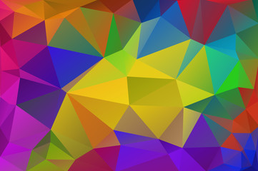 Fototapeta premium Multicolor abstract background of triangles