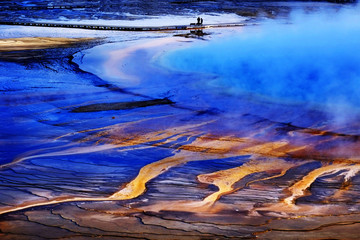 Yellowstone Grand Prismatic Spring Geothermal Water