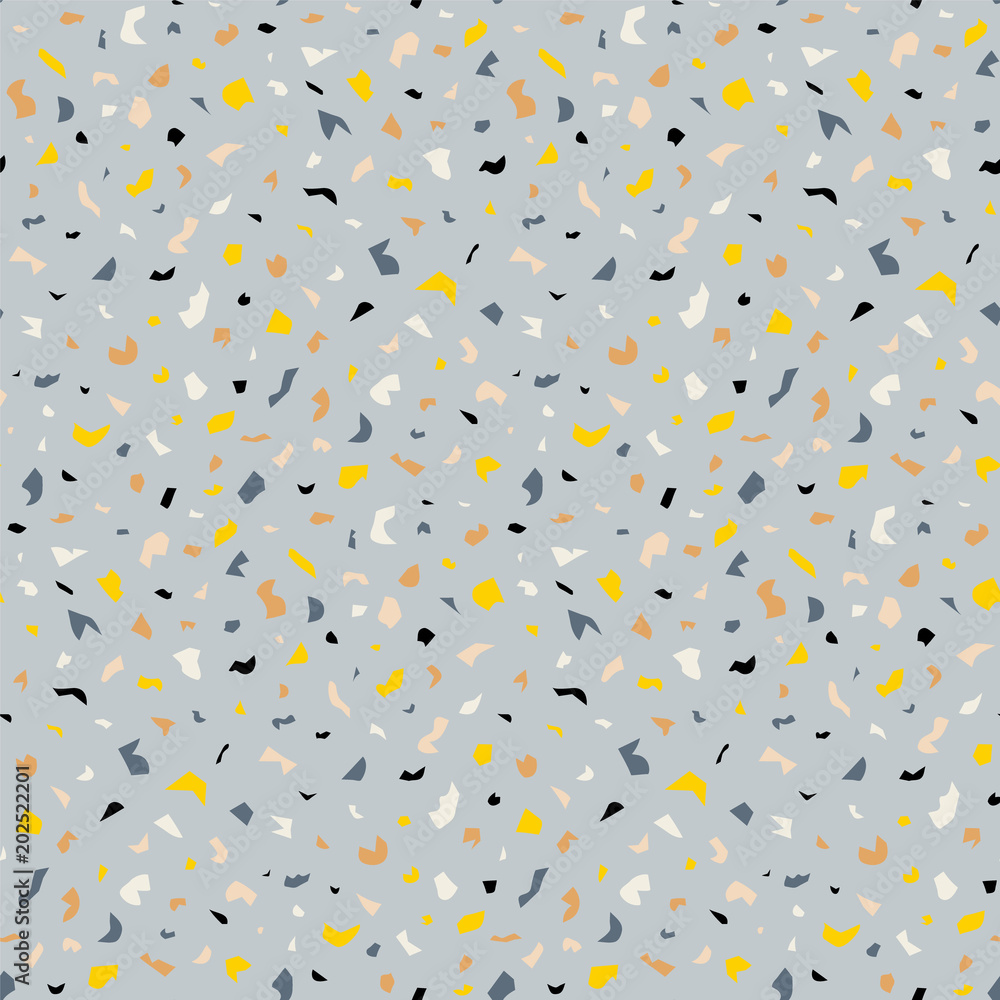 Poster terrazzo seamless pattern. print in classic italian type of floor style . vector abstract background