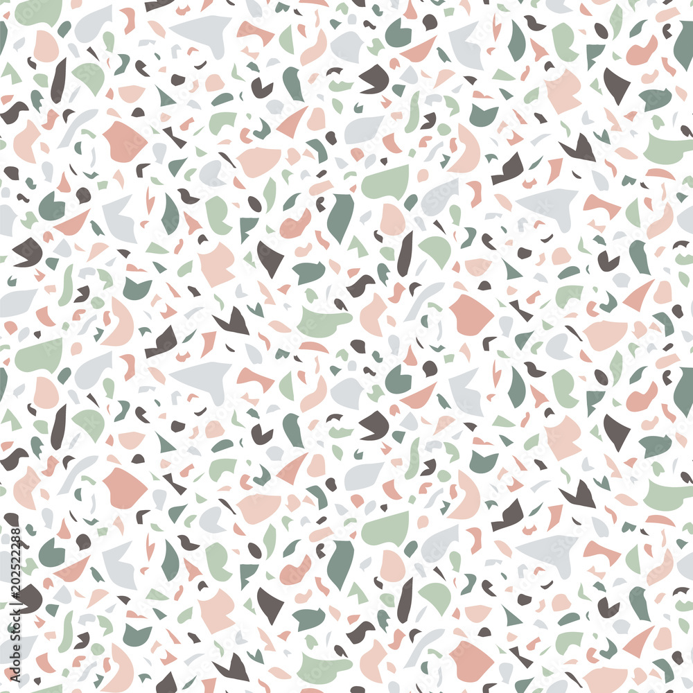 Poster terrazzo seamless pattern. print in classic italian type of floor style . vector abstract background