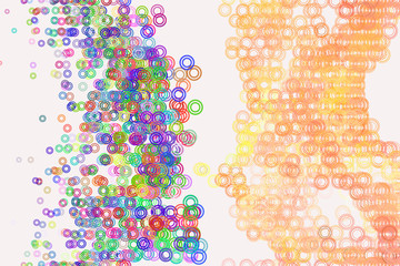 Abstract geometric circles, bubbles. Cover, effect, sphere & canvas.