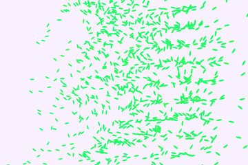 Abstract background with shape of motion, particle or random pattern. White, surface, texture & messy.