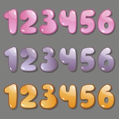 Numeral from one to six.