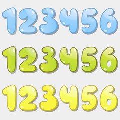 Numeral from one to six.