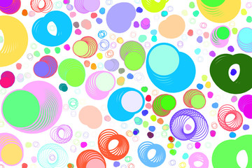 Conceptual background circles or ellipses pattern for design. Texture, repeat, drawing & messy.