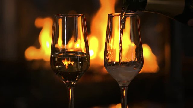 champagne au coin du feu