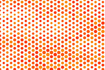 Color abstract hexagon pattern generative art background. Surface, messy, vector & backdrop.