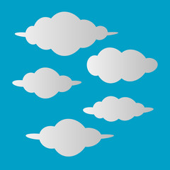 set of quote box bubble speech talk frame illustration