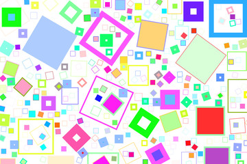 Abstract background with shape of square, rectangle pattern. Drawing, decoration, digital & geometric.