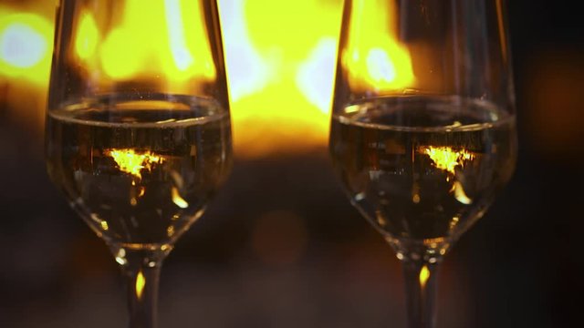 champagne au coin du feu