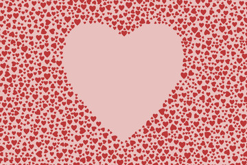 Abstract colored heart or love shape pattern. Background, texture, like & vector.