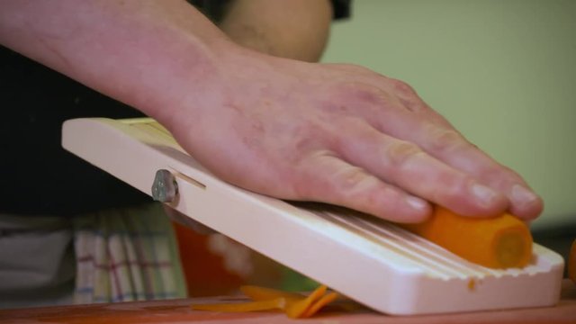 carrotte rap&eacute;e en gros plan