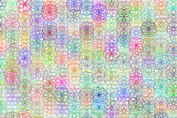 Abstract colored mixed shape pattern. Texture, illustration, vector & effect.