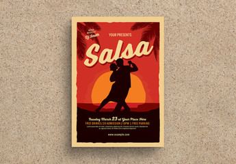 Salsa Dance Flyer Layout