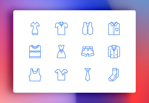 Clothing Minimalist Icons