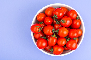 Tomatoes are small fresh ripe red